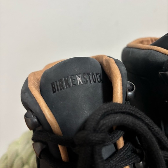 NEW Birkenstock Jackson Nubuck Leather Washed Black Lace Up Boots Narrow 7 - Picture 11 of 16